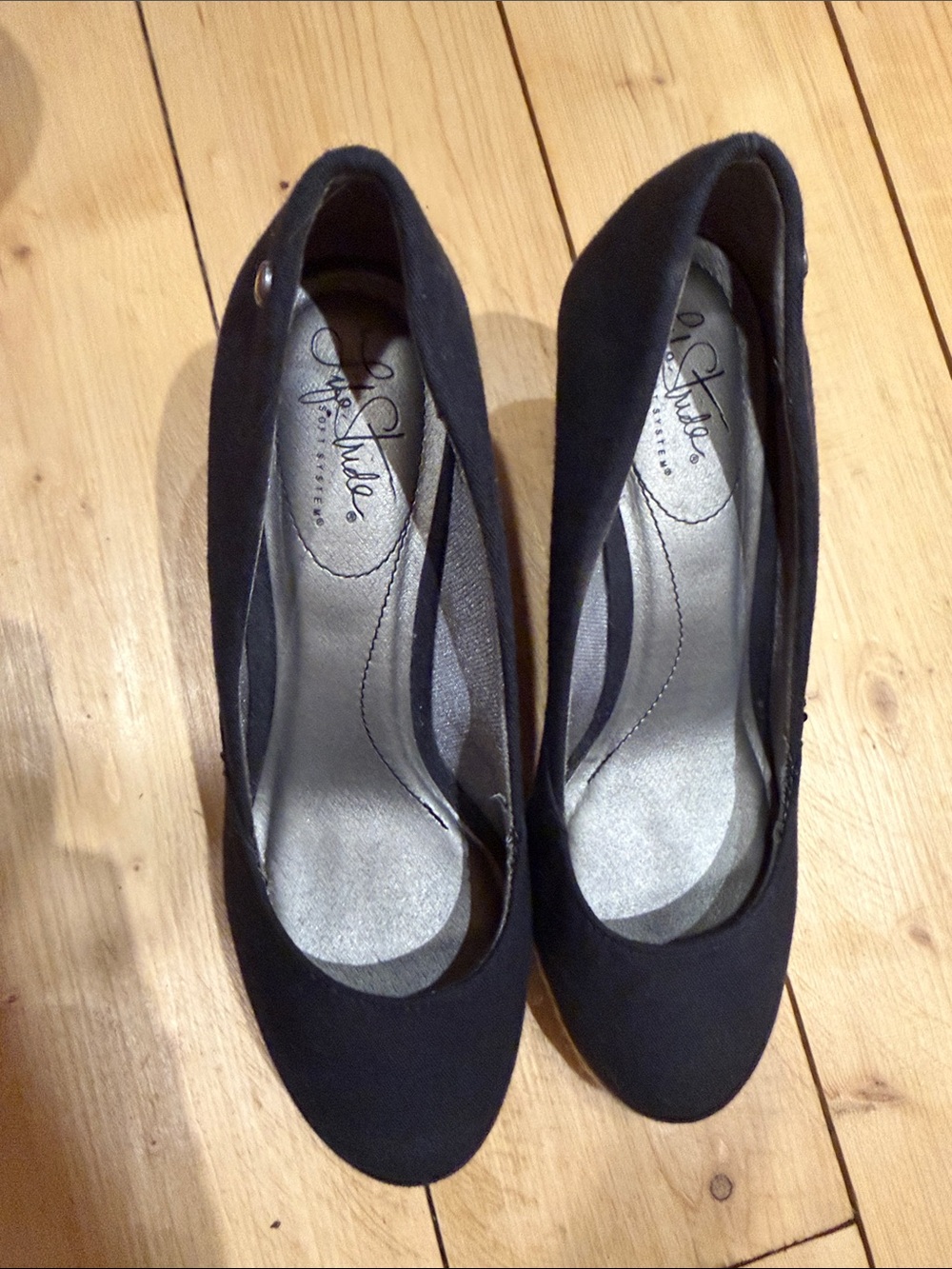 Life Stride Black Wedge Espadrille - Picture 3 of 5